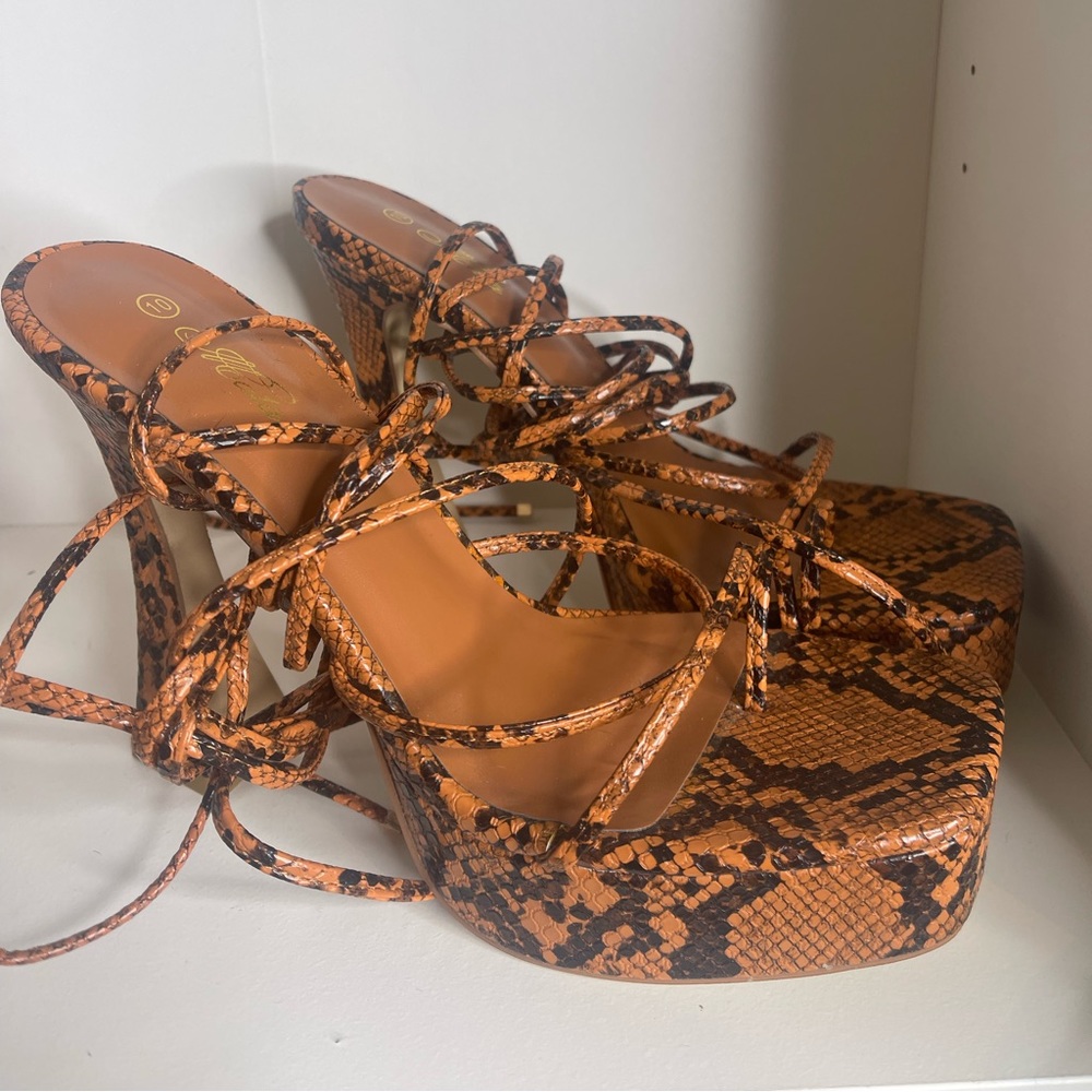 Platform Wrap Heels